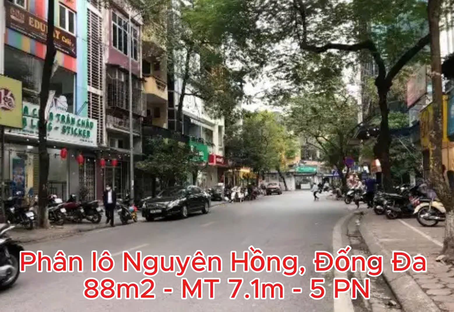 BÁN NHÀ PHÂN LÔ NGUYÊN HỒNG, ĐỐNG ĐA – 88M² – MẶT TIỀN 7.1M – KINH DOANH – Ô TÔ TRÁNH
